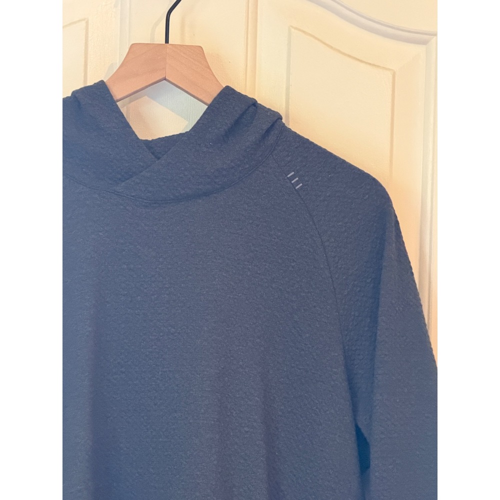 Lululemon | Ease The Day Hoodie Large Graphite Grey Textured Honeycomb Pullover - Picture 8 of 12